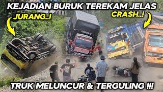 Kejadian Buruk Terekam Jelas !!! DETIK-detik Truk Meluncur Dan Terguling Di Batu Jomba