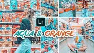 CHU mini | AQUA & ORANGE Lightroom Preset | Lightroom Mobile Presets Free DNG |