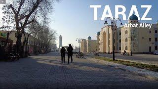 Taraz, Kazakhstan, Arbat Alley 4k Walk