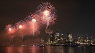 Stunning July 4th Fireworks over the Hudson River | New York City 2024