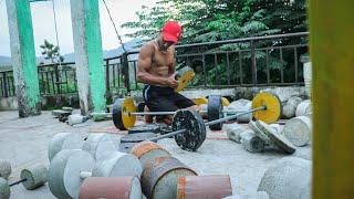 My Concrete GYM - Arms Day - desi gym jugad | Anish Fitness