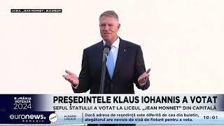 Alegeri locale și europarlamentare 2024. Klaus Iohannis a votat: Este extrem de important să votăm