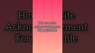 Acknowledgement for projects | Fun with Avni and Aarav | #projects #school #funwithavniandaarav