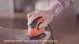 How to use the BLACK+DECKER 55W Corded Mouse Sander