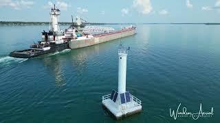 RAND LOGISTICS TUG VICTORY AND BARGE MAUMEE LIVINGSTONE CHANNEL