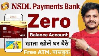 nsdl payment bank zero balance account opening online | how to open nsdl payment bank account