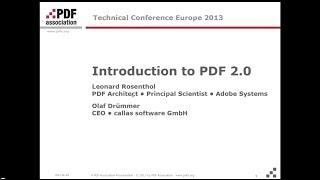 Introduction to PDF 2.0