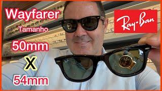 Ray Ban Wayfarer 2140 Tam 50mm Vs 54mm #verbim #rayban