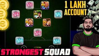 Building The Strongest Squad Of EFOOTBALL 24 | 106,105 Rated Beast Cards | 1Lakh Account  | 3220+