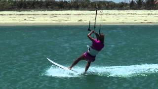 Kitesurfing Technique - Chicken Gybe Part 1 Slow Mo