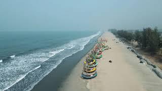 World's Longest Sea Beach - Cox's Bazar, Aerial View