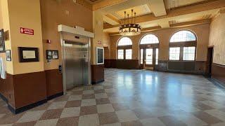 Cheyenne, WY: Historic Steps and Schindler 330A Elevator at a Depot