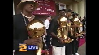 1997 Chicago Bulls championship celebration live in Grant Park, Chicago