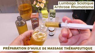 Preparation of Therapeutic Massage Oil - Relieve Sciatica Lumbago Arthrosis Rheumatism