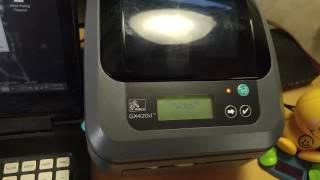 Review & Setup of a Zebra GX420d Wireless Thermal Label Printer ~WiFi Configuration & Drivers