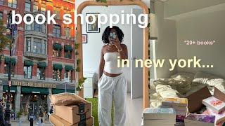 NYC BOOKSTORE VLOG  come book shopping with me at Barnes & huge online book haul| 20+ books