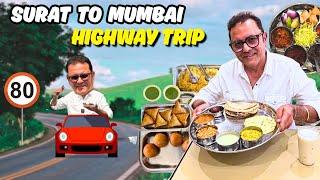 Food On Surat-Mumbai Highway | Khammi, Kathyawadi Thali, Vada Pav & More | Khau Dost Sanjeev Seth