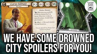 Let's reveal Drowned City's SEEKER investigator, LUCIUS GALLOWAY! (ARKHAM HORROR: THE CARD GAME)