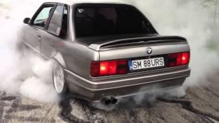 BMW E30 V8 BURNOUT! BMW E30 Meeting!