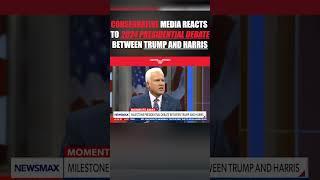 Conservative media reacts to 2024 presidential debate between Trump and Harris #shorts