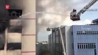 Huge fire hits Singapore's CK Building