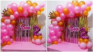 DIY PRINCESS THEMED BIRTHDAY DECORATION | DIY BIRTHDAY IDEAS