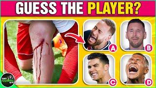 ️ Guess the Football Player INJURY & Funny Moments  Ronaldo, Messi, Mbappe, Haaland