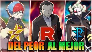 ¿Cuál es el PEOR y el MEJOR EQUIPO VILLANO de POKEMON?