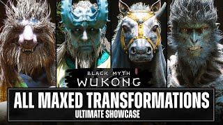 All TRANSFORMATIONS, MAX UPGRADES, Damage Tests & MOVESETS in Black Myth Wukong - ULTIMATE Showcase