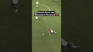 Darwin Nunez sent Bissouma to the ground ️‍ #shorts