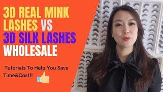 Difference Between 3D Mink Lashes and 3D Silk Eyelashes Demo |How To Choose  Eyelashes Tutorials