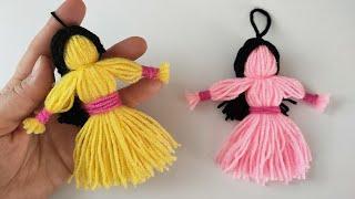 How to Make a Woolen Doll | Easy Doll with Yarn | Wool craft ideas