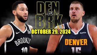 Denver Nuggets vs Brooklyn Nets Full Game Highlights - October 29, 2024 | 2024-25 NBA Season