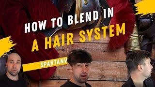 Hair system | How to blend in your hair to your system | self haircut tutorial