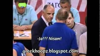 Dusan Ivkovic vs Greek Referee na grckom - titlovano na srpski