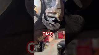 OMG BRAKES GONE WRONG AWARD of THE DAY. #mechanic #brakejob #automobile #mobilemechanic #diy #fix