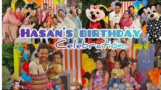 Hasan’s first birthday celebration  | had so much fun with all the family  | best birthday.