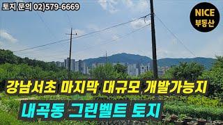 서초구 내곡동 개발제한구역/ 서울 그린벨트 해제1순위 지역