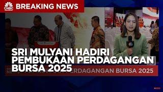 Bos OJK , BI Hingga Sri Mulyani Buka Perdagangan Bursa 2025