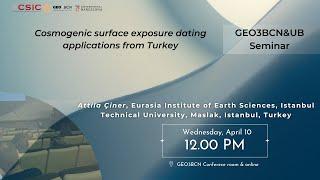 Cosmogenic surface exposure dating applications from Turkey