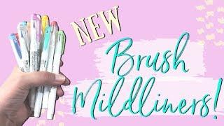 NEW Brush Mildliners! | Brush Pen Review