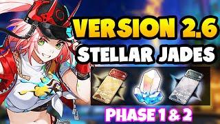 NEW UPDATE!! Total Stellar Jades Calculation For Upcoming Version 2.6 Phase 1 & 2 | Honkai Star Rail