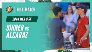 Alcaraz vs Sinner 2024 Men's semi-final Full Match | Roland-Garros