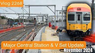 Sydney Trains Vlog 2268: Major Central Station and V Set Update