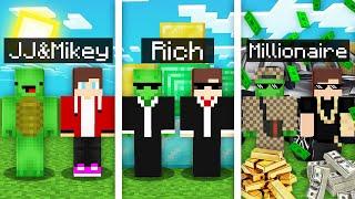 Minecraft, BUT JJ and Mikey Never Stop Getting Richer In Minecraft - Maizen Mizen Mazien Parody