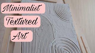 How to Make a Minimalist Textured Canva | Decorative Art