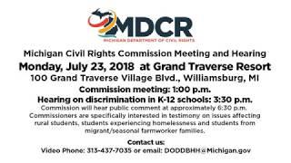 MCRC Traverse City Hearings Announcement