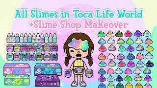 All Slimes in Toca Life World + Slime Shop Makeover | Toca Boca | NecoLawPie