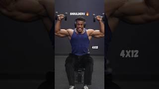 Shoulder Workout  5 Exercises For BIGGER Shoulders (meals in bio)