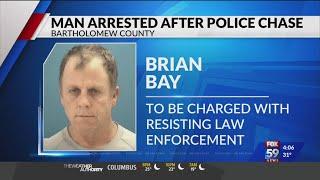 Bartholomew County man arrested after police chase